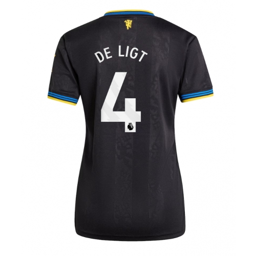 Billige Fotballdrakt Manchester United Matthijs de Ligt #4 Replika Tredjedrakt Dame 2025-26 Kortermet Billige Fotballdrakt Manchester United Matthijs de Ligt #4 Replika Tredjedrakt Dame 2025-26 Kortermet